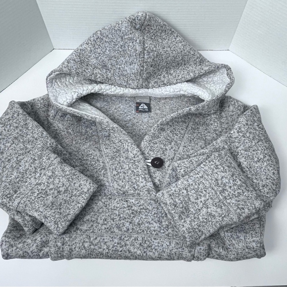 Nike ACG Women's Sherpa Lined 1-Button Pullover Hoodie Sweatshirt Size M; Sports - Picture 7 of 14